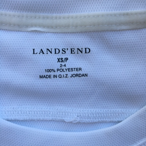 Land’s End white activewear workout top size xs - Picture 7 of 7